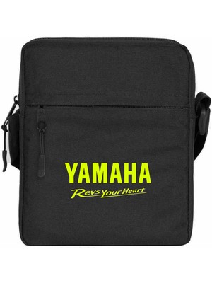 Zepplin Giyim Yamha Revs Your Heart Omuz Çantası Fermuarlı Siyah Renk