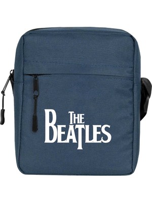 Zepplin Giyim The Beatles Logo Omuz Çantası Fermuarlı Lacivert Renk