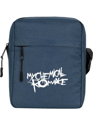 Zepplin Giyim My Chemical Romance Logo Omuz Çantası Fermuarlı Lacivert Renk