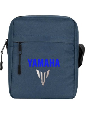 Zepplin Giyim Yamha MT07 Logo Blue Omuz Çantası Fermuarlı Lacivert Renk