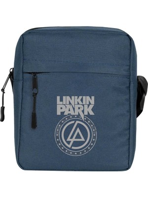 Zepplin Giyim Linkin Park Logo ve Star Omuz Çantası Fermuarlı Lacivert Renk