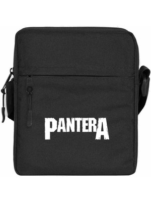 Zepplin Giyim Pantera Logo Omuz Çantası Fermuarlı Siyah Renk
