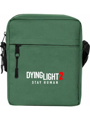 Zepplin Giyim Dying Light Logo Omuz Çantası Fermuarlı Yeşil Renk