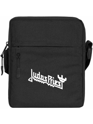 Zepplin Giyim Judas Priest Omuz Çantası Fermuarlı Siyah Renk