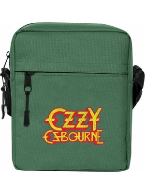 Zepplin Giyim Ozzy Osbourne Omuz Çantası Fermuarlı Yeşil Renk