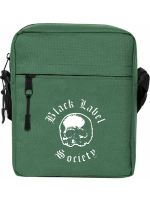 Zepplin Giyim Black Label Society Omuz Çantası Fermuarlı Yeşil Renk