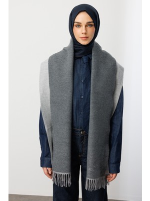 Mooncorn Çift Taraflı Yün Atkı