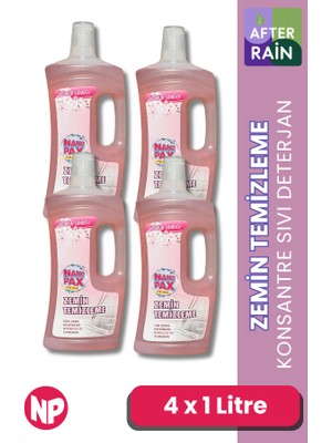 Nanopax Zemin Temizleme Sıvı Deterjan Bahar Kokulu 4 x 1 Litre