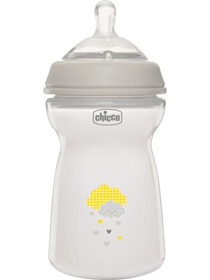 Chicco Naturalfeeling 330 ml Polipropilen Biberon 6 Ay+ Desenli Tasarım ile Koliklere Karşı Koruma