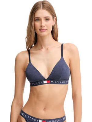 Tommy Hilfiger Kadın Mavi Üçgen Sütyen UW0UW06040