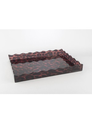 Mikasa Moor Leopar Desenli Akrilik Tepsi 38X28X4CM