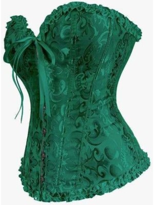 BMD Enissa Işlemeli Korse - Koyu Yeşil