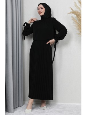 Giza Store Sare Tesettür Takım Siyah