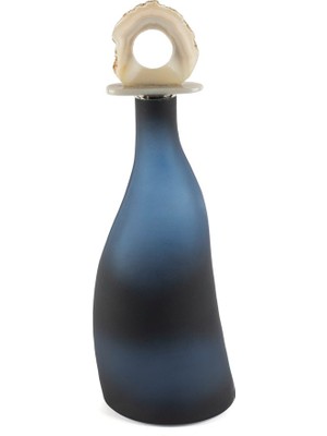 Mikasa MOORP019.103856 Zeolit Taşlı Lacivert Cam Dek Obje 15X8X44CM