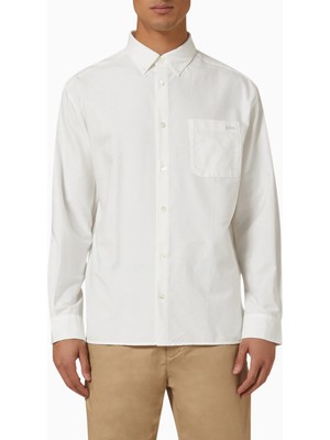 A.p.c Mateo Organik Pamuklu Logo Erkek Gömlek