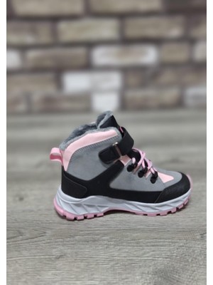 Bukond Rahat  Içi Kürklü  Outdoor Spor Bağcıklı Cırtlı Çocuk  Botu