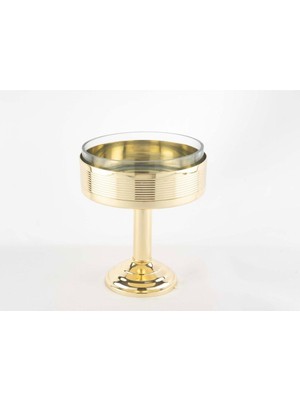 Mikasa Moor Gold Cam Ayaklı Meyve Kasesi 21X26CM