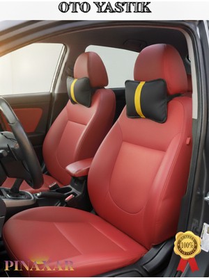 Mercedes E Coupe C207 2009-2017 Oto Koltuk Sarı Şerit Boyun Yastığı 2 Adet