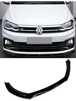 Roal Tunıng Volkswagen Polo Ön Tampon Lip Piano Black (2019+ Uyumlu