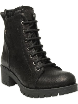 Mammamia D25KB-4260 Günlük Topuklu Siyah Kadın Bot