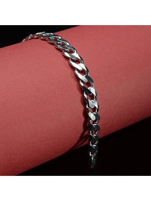 Silvalli 300 Mikron Rodyum Gurmet Gümüş Bileklik