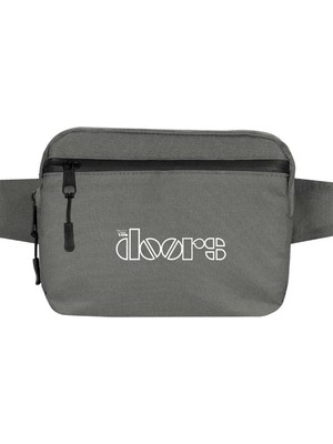Zepplin Giyim The Doors Outline Bel Çantası Fermuarlı Gri Renk