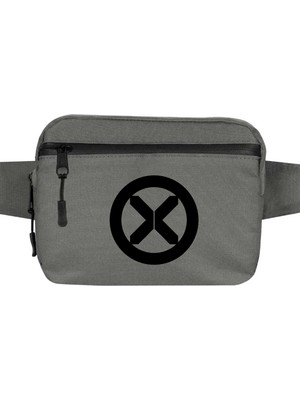 Zepplin Giyim x Men Logo Bel Çantası Fermuarlı Gri Renk