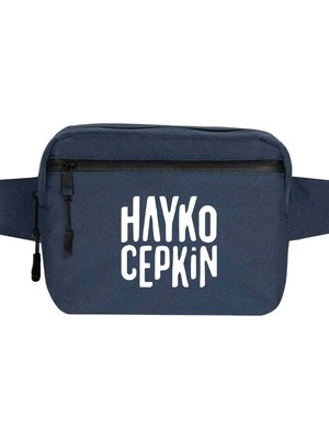 Zepplin Giyim Hayko Cepkin Text Bel Çantası Fermuarlı Lacivert Renk