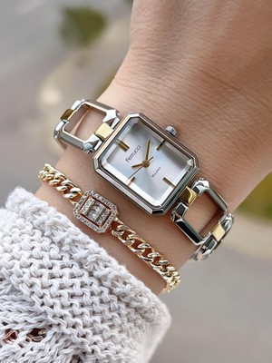 Ferucci Ferrucci Küçük Kasa Vintage Seri 2 Yıl Garantili Yeni Sezon 3ATM Dayanıklı Kadın Kol Saati B.03603.1