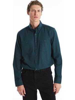 Lc Waikiki Yeni Sezon Regular Fit Uzun Kollu Gabardin Erkek Gömlek