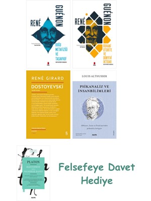 Alfa Yayınları Doğu Metafiziği ve Tasavvuf + Ruhani Otorite ve Dünyevi Iktidar + Dostoyevski + Psikanaliz ve Ins...