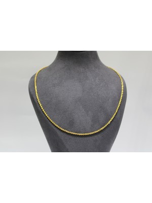 Kızılay Kuyumcusu 14 Ayar Altın Halat Modeli Zincir Kolye 3.27 gr