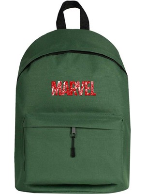 Zepplin Giyim Marvel Heroes In Post 3 Sırt Çantası Yeşil Renk
