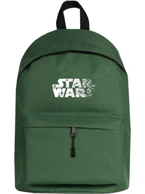 Zepplin Giyim Star Wars Logo Sırt Çantası Yeşil Renk