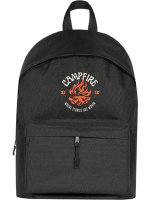 Zepplin Giyim Camp Fire Sırt Çantası Siyah Renk