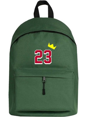 Zepplin Giyim Michael Jordan 23 King Sırt Çantası Yeşil Renk