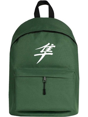 Zepplin Giyim Hayabusa White Logo Sırt Çantası Yeşil Renk