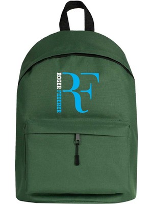 Zepplin Giyim Roger F. Blue Logo Sırt Çantası Yeşil Renk