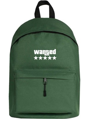 Zepplin Giyim Wanted White Sırt Çantası Yeşil Renk