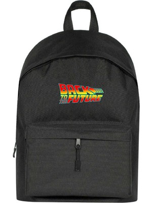 Zepplin Giyim Back To The Fature-Gelece Dönüş Sırt Çantası Siyah Renk