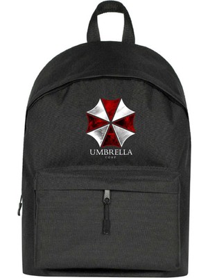 Zepplin Giyim Resident Evil Umbrella Corp Sırt Çantası Siyah Renk