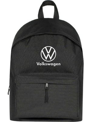 Zepplin Giyim Volkswagen New Logo Text Sırt Çantası Siyah Renk