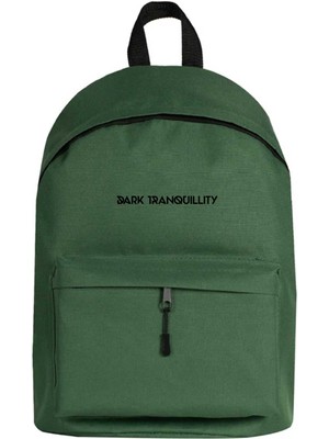 Zepplin Giyim Dark Tranquillity Logo Sırt Çantası Yeşil Renk