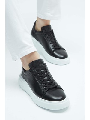 Bay Emir Iç Dış Hakiki Deri Zr Model Siyah Erkek Sneakers