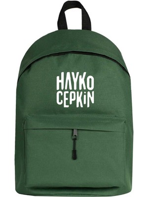 Zepplin Giyim Hayko Cepkin Text Sırt Çantası Yeşil Renk