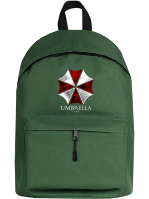 Zepplin Giyim Resident Evil Umbrella Corp Sırt Çantası Yeşil Renk