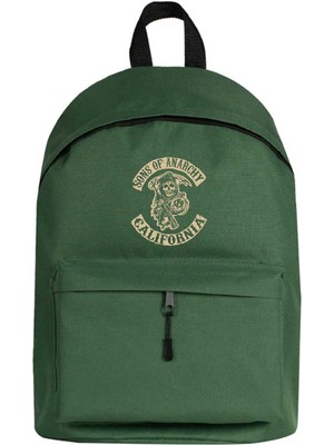 Zepplin Giyim Sons Of Anarchy California Sırt Çantası Yeşil Renk