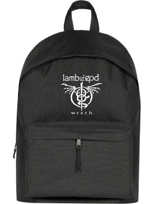 Zepplin Giyim Lamb Of God Wrath Sırt Çantası Siyah Renk