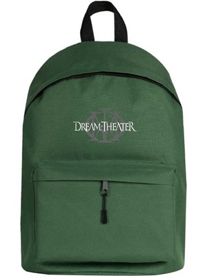 Zepplin Giyim Dream Theather Logo Sırt Çantası Yeşil Renk