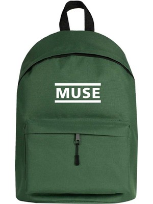 Zepplin Giyim Muse Logo Sırt Çantası Yeşil Renk